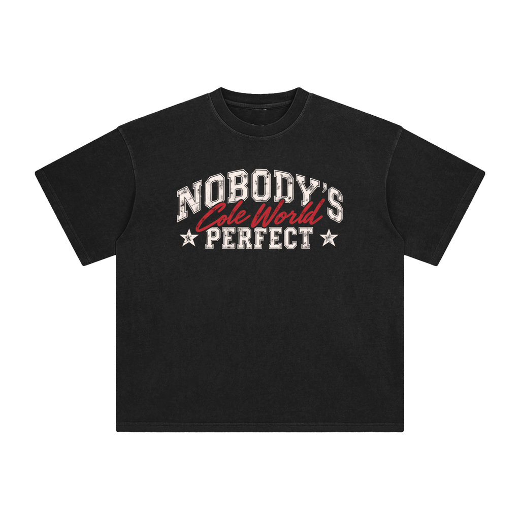 NOBODY'S PERFECT Washed T-Shirt