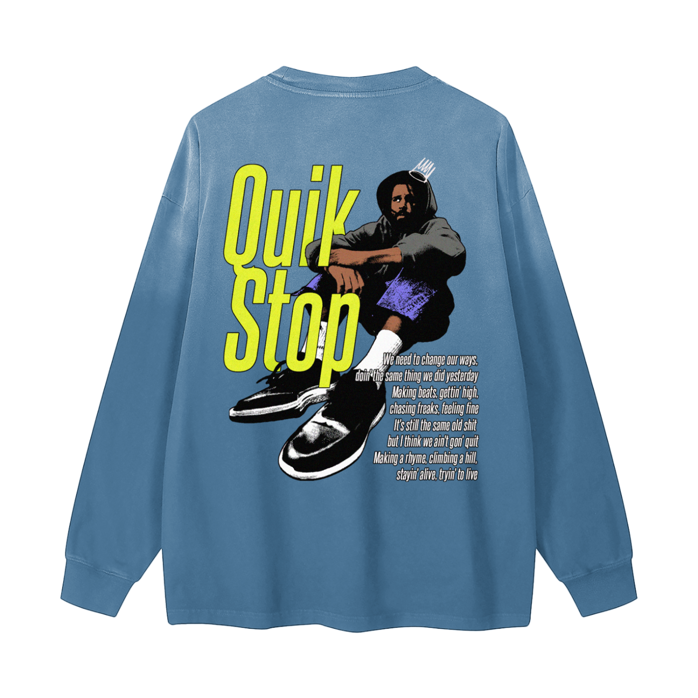 QUIK STOP Washed Long Sleeve T-Shirt