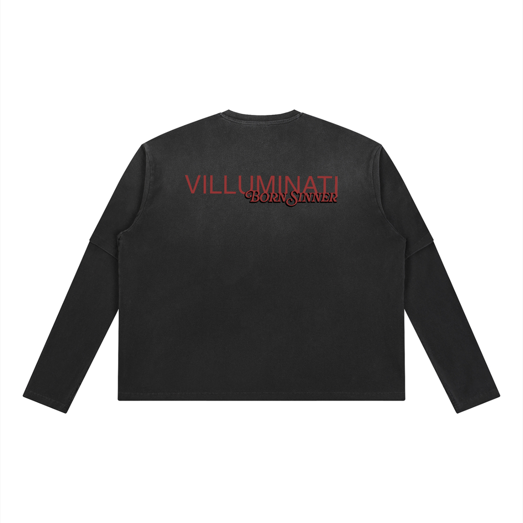 VILLUMINATI Wash Layered T-Shirt