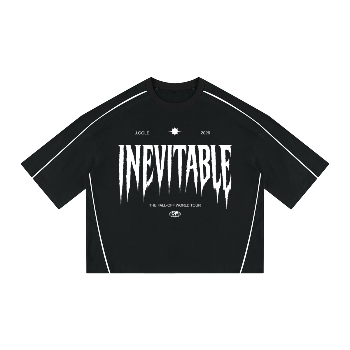 INEVITABLE Boxy Piping T-Shirt