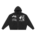 FROM THE COME UP TO THE FALL OFF Zip Boxy Hoodie
